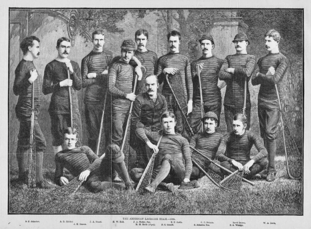 American Lacrosse Team 1884 USA Lacrosse History