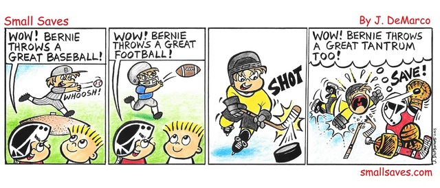 Bernie the hockey player! 