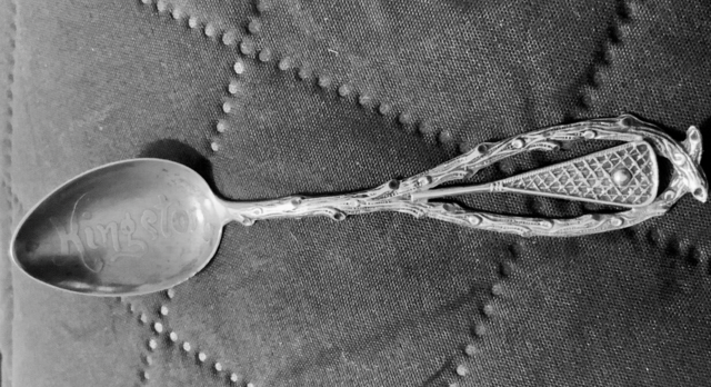 Antique Lacrosse Souvenir Spoon from Kingston, Ontario