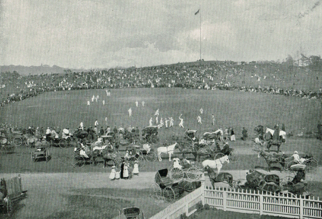 Antique Lacrosse Game at Beacon Hill, Victoria, British Columbia 1897