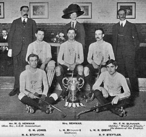 Crystal Palace Engineers Rink Hockey Team 1910