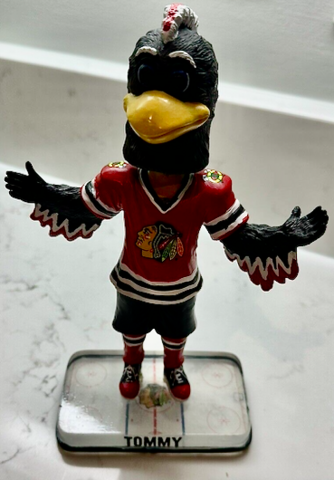 Tommy Hawk Bobblehead - Chicago Blackhawks Mascot