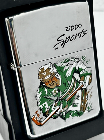 Vintage Zippo Lighter 1996 Zippo Hockey Lighter / Zippo Sports Lighter