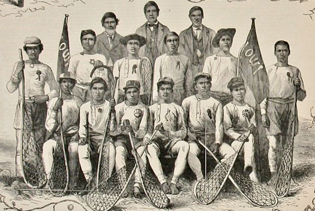 Lacrosse Team 1869 Frank Leslie's Illustrated Newspaper