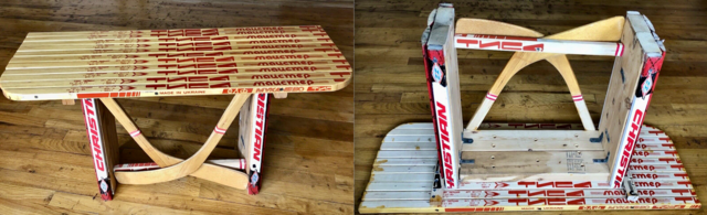 Hockey Stick Furniture - Hockey Stick Bench