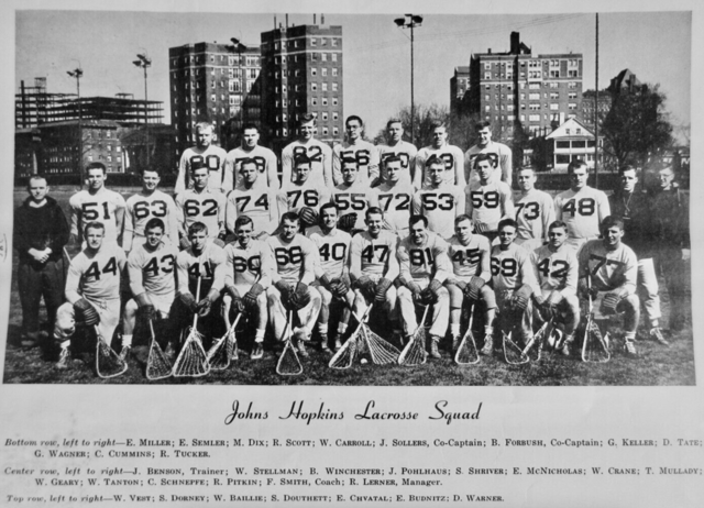 Johns Hopkins Lacrosse Team 1951