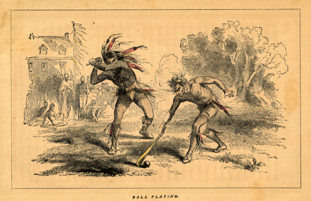 American Indian Ball Game 1857 el juego de la pelota