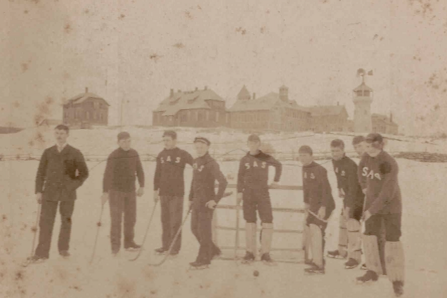 University of Connecticut - The Storrs Agricultural School Ice Polo Team 1890