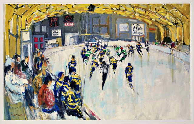 Hockey Art by Molly Lamb "Old Timers"