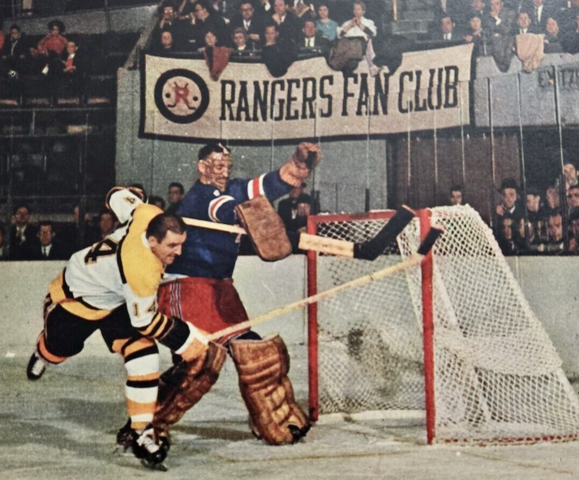 Forbes Kennedy battles Jacques Plante at Madison Square Garden 1964