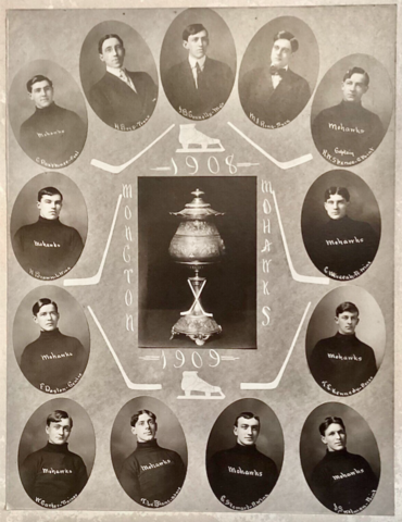Moncton Mohawks Hockey Team 1908 - 1909 Moncton Mohawks