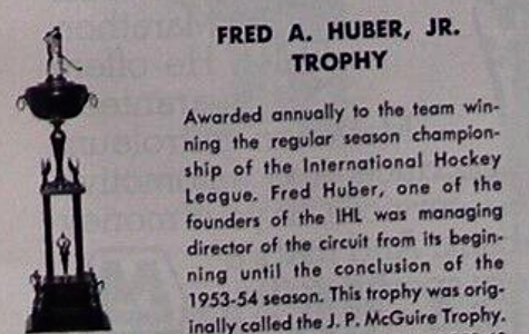 Fred A. Huber Trophy History 1971