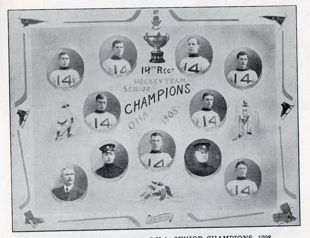 Kingston 14th Regiment 1908 Ontario Hockey Association / OHA Senior Champions