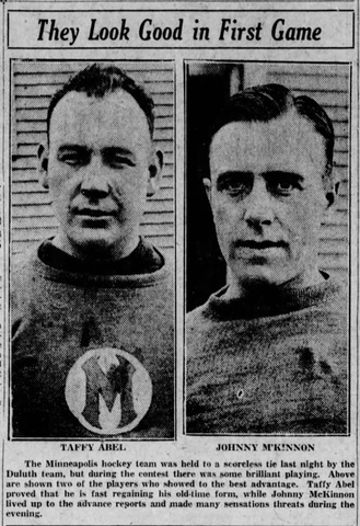 Taffy Abel and Minneapolis 1925