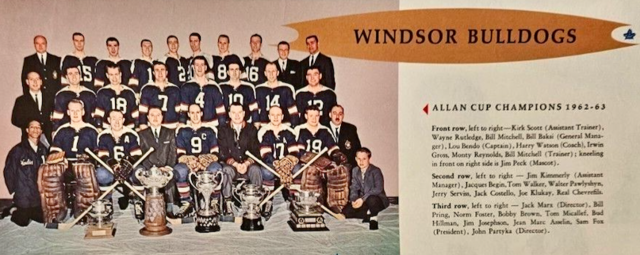 Windsor Bulldogs - Allan Cup Champions 1963