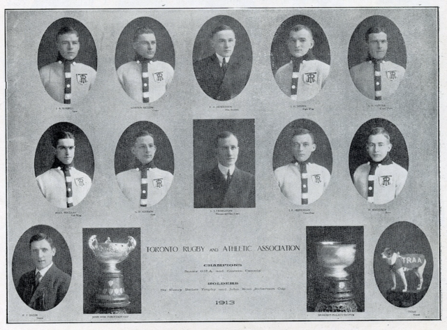 Toronto Rugby & Athletic Association 1913 J. Ross Robertson Cup Senior Champions