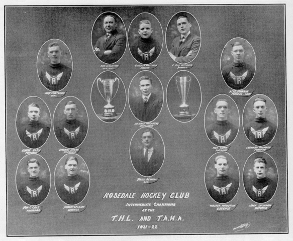 Toronto Rosedale's / Rosedale Hockey Club 1922 Toronto Hockey League Champions