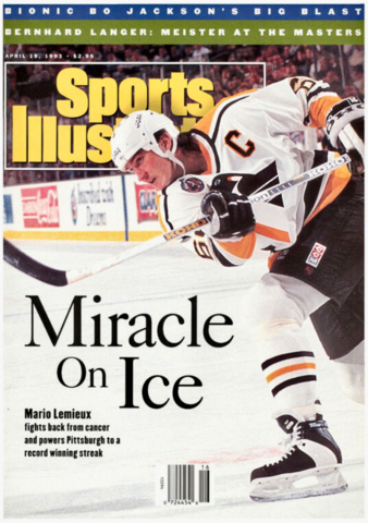 Mario Lemieux Sports Illustrated Cover - April 19, 1993