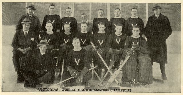 Montreal Victorias 1925 the Quebec Amateur Hockey Association Senior Champions