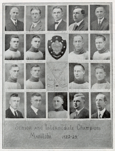 Souris Hockey Club 1923 Manitoba Senior Hockey Champions