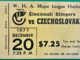 Rare Hockey Ticket 1977 Cincinnati Stingers vs Czechoslovakia - WHA Hockey