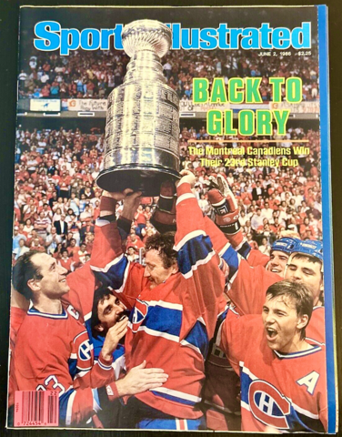 Montreal Canadiens Stanley Cup Champions Sports Illustrated Cover 1986