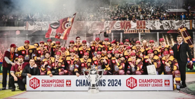 Genève-Servette 2024 Champions Hockey League Winners
