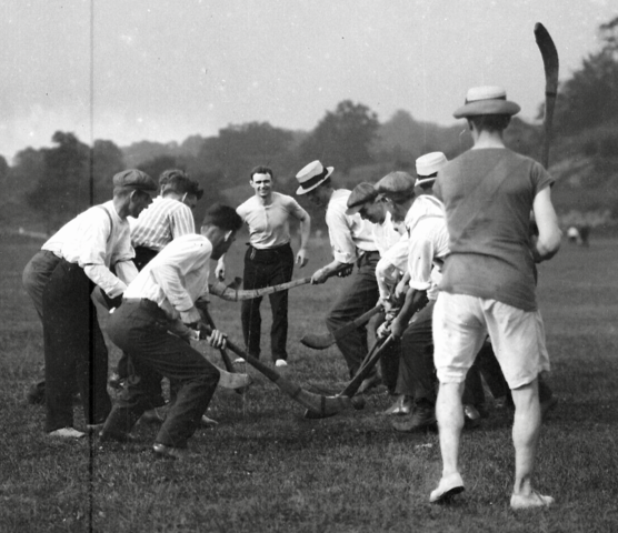 Antique Hurling Game played by Americans - early 1900s
