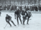 Cornell University Hockey Team vs Amherst College on Beebe Lake 1922