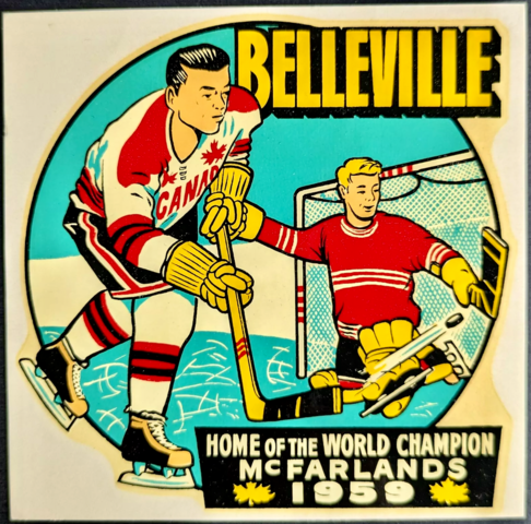 Belleville McFarlands 1959 - Vintage Car Window Decal