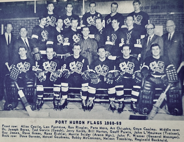 Port Huron Flags 1968 International Hockey League