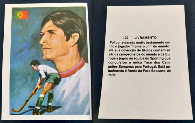 António Livramento Collector Card 1985 - Portugal Roller Hockey Legend