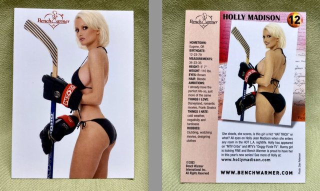 Holly Madison 2003 Bench Warmer Card