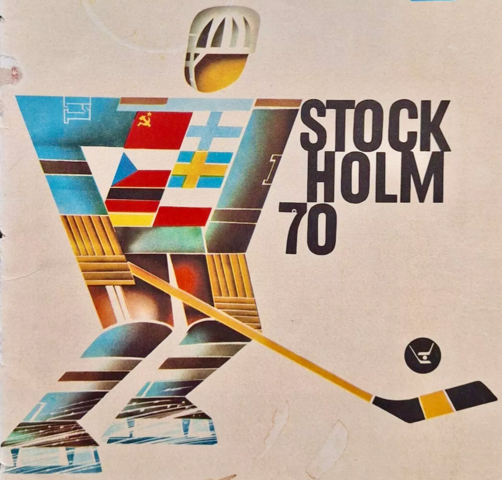 1970 Ice Hockey World Championships Poster - Stockholm, Sweden