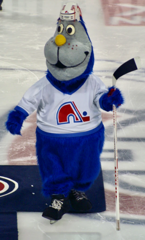 NHL Mascots - Quebec Nordiques Badaboum Nordiques de Québec