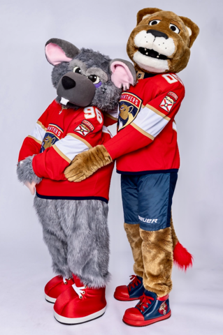 NHL Mascots - Viktor E. Ratt and Stanley C. Panther of Florida Panthers