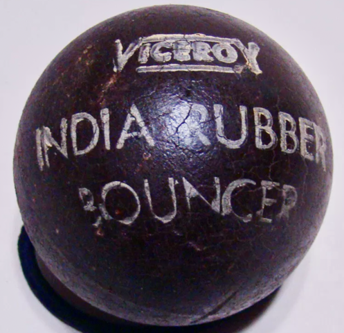 Antique Lacrosse Ball - Viceroy India Rubber Bouncer