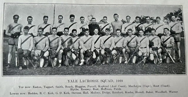 Yale Lacrosse Team 1929 Yale Bulldogs Lacrosse History