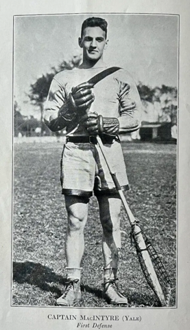 Malcolm A. MacIntyre 1929 Yale Lacrosse Captain - Yale Bulldogs Lacrosse History