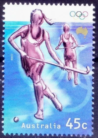 2000 Summer Olympics Field Hockey Stamp from Australia