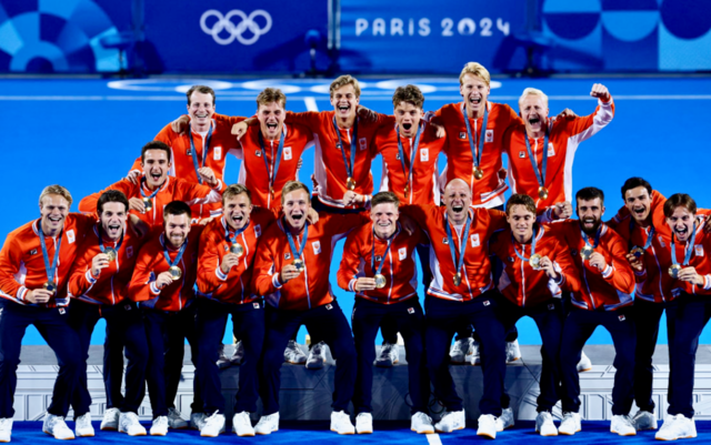 Netherlands Men's Field Hockey Team 2024 Summer Olympics Gold Medal Champions