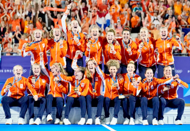 Netherlands Women's Field Hockey Team 2024 Summer Olympics Gold Medal Champions