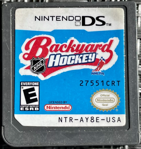 Vintage Hockey Video Game - Nintendo DS Backyard Hockey 2007