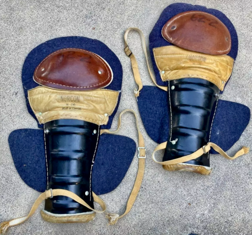 Vintage Hockey Shin Guards 1960s Norcon Shin Guards