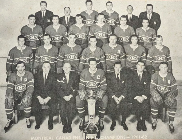 Montreal Canadiens 1962 Prince of Wales Trophy Champions