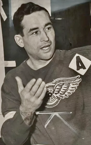 Black Jack Stewart 1948 Detroit Red Wings