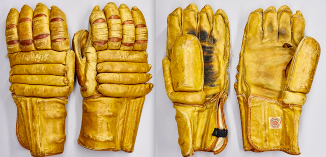 Vintage Hockey Gloves 1950s Lowe & Campbell Hockey Gloves