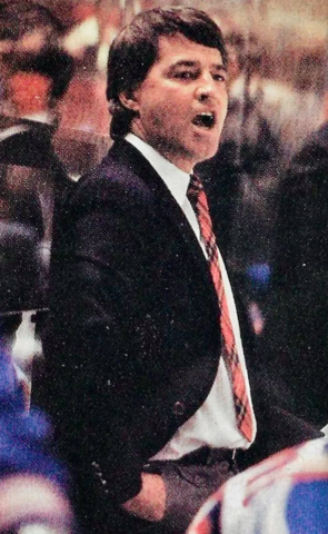 Michel Bergeron 1988 New York Rangers Coach