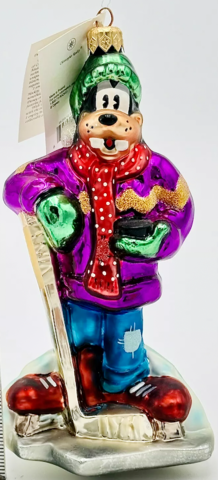 Goofy Hockey 1999 Christopher Radko Christmas Hockey Ornament