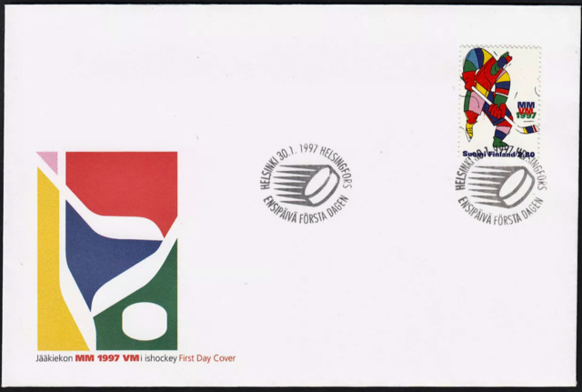 1997 Ice Hockey World Championships First Day Cover - Helsinki, Finland